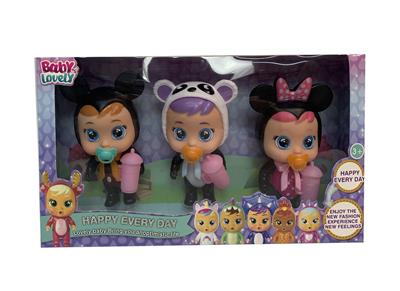 5.5寸实身会流眼泪哭泣娃娃（3只装） - OBL10044454