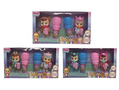 5.5寸3款混装实身会流眼泪哭泣娃娃（2只装） - OBL10044457