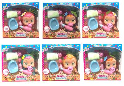 最新款14寸搪胶哭泣娃娃带四声音乐cry Babies-Tutti Fritti水果系列带流眼泪功能，带吸水奶瓶，带奶嘴  带吸塑配件 - OBL10044480