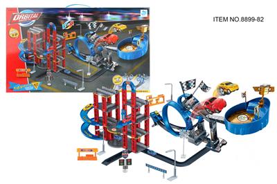 拉尺飞车轨道车（配2只合金车+2只塑料车） - OBL10044624