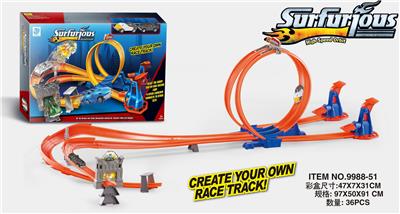 加长旋转双道轨道车（配2只合金车） - OBL10044692