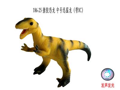 搪胶恐龙 中号迅猛龙（带IC） - OBL10045547