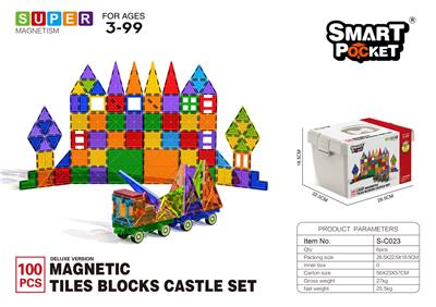 磁力片城堡套装100PCS-豪华版 - OBL10045944