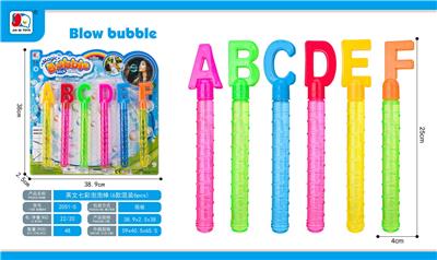 英文七彩泡泡棒 
6款混装(6PCS) - OBL10046176