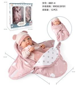 18寸娃娃(全搪胶）+抱袋+配件 - OBL10047653