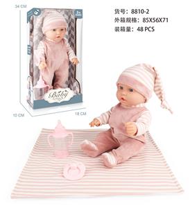 12寸娃(全搪胶）+被子+配件 - OBL10047671