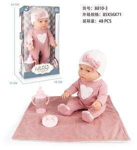 12寸娃(全搪胶）+被子+配件 - OBL10047672