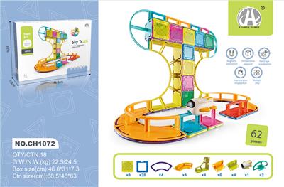 拼装磁力轨
道
62PCS - OBL10051007