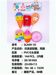 新款仿真鸡腿甜甜圈，戏水，BB哨，发声，搪胶软胶产品
 - OBL10051333