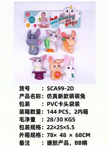 新款仿真萌萌兔，戏水，BB哨，发声，搪胶软胶产品
 - OBL10051334