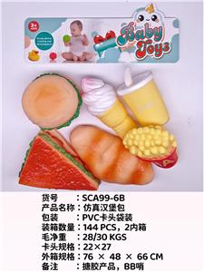 仿真汉堡包，戏水，BB哨，发声，搪胶，软胶产品
 - OBL10051359