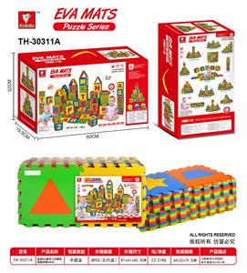 盒装EVA数学几何图形地垫拼图36pcs - OBL10056534