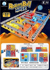 DIY积木迷宫滚珠桌面游戏 193PCS+ - OBL10062404
