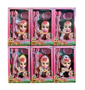 14寸搪胶哭泣娃娃会喝水真流眼泪带四声音乐DAD .Mother.Angry.Cry带奶嘴婴儿用品套装奶瓶 - OBL10071067