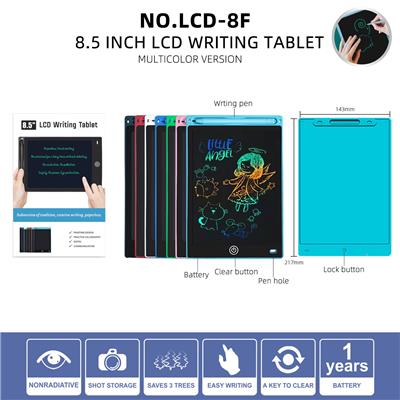 8.5寸Z型黑色面贴商务款彩色屏LCD液晶写字板画板带屏幕锁 - OBL10074615