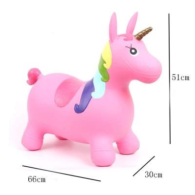 OVERSIZED INFLATABLE JUMPING UNICORN - OBL10078419