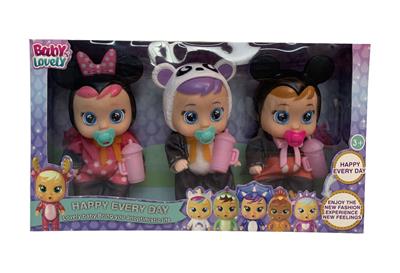 6.5寸实身会流眼泪哭泣娃娃（3只装） - OBL10079563