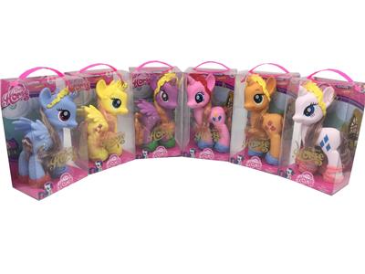 PVC 盒6款超大号搪胶马宝丽带马鞋马皇冠混装 - OBL10079684