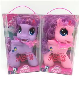 PVC 盒一超大号搪胶马宝带马音乐带马披风 - OBL10079686