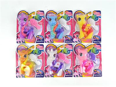 我的梦想搪胶小马宝莉带马梳子单款6色混装 - OBL10079726