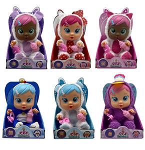 第6代14寸搪胶哭泣娃娃带四声音乐cry Babies-Tutti Fritti带流眼泪功能，带吸水奶瓶，带奶嘴  6款女孩版哭泣娃娃混装 - OBL10081087