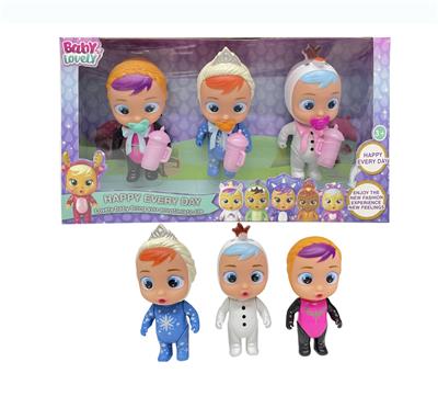 5寸开窗盒实身会流泪哭泣娃娃（3只装） - OBL10083140