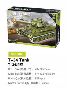 T-34坦克 824PCS - OBL10085439