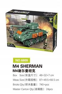 M4谢尔曼坦克
（M4 SHERMAN） 740PCS - OBL10085441