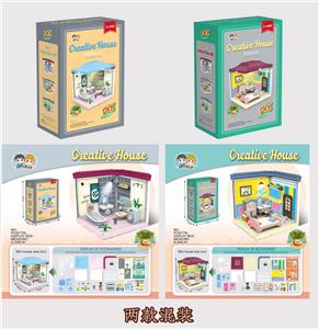 积木益智小屋
（两款混装 带灯光） - OBL10085923