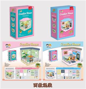 积木益智小屋
（两款混装 带灯光） - OBL10085924