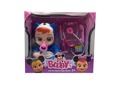 18寸搪胶哭泣娃娃带四声音乐cry Babies-Tutti Fritti带流眼泪功能、奶嘴、听诊器吸塑配件 - OBL10086897