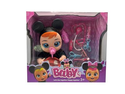 18寸搪胶哭泣娃娃带四声音乐cry Babies-Tutti Fritti带流眼泪功能、奶嘴、奶瓶、听诊器吸塑配件 - OBL10086902