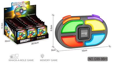 (GCC)记忆游戏机&打地鼠(椭圆形6键展示盒套装)24pcs装 - OBL10087432