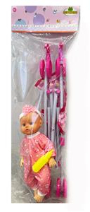 14寸吹瓶，
定眼喝水男
娃娃.带吸水
奶瓶.55CM塑
料推车.无带
IC.两款混装 - OBL10088335