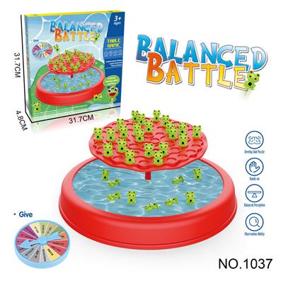 儿童过家家平衡大作战玩具多人对战桌面游戏青蛙盘 - OBL10091566