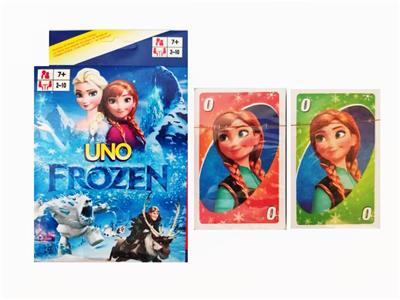 UNO冰雪奇缘图案扑克牌（双副庄） - OBL10092758