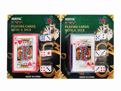 单副扑克牌带6粒骰子 - OBL10092767