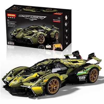 兰博基尼V12 （静态版）马丁绿  2533PCS - OBL10094223