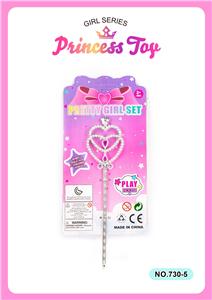 公主仙女棒魔棒电镀皇冠饰品宝石水晶装扮过家家新款DIY套装 - OBL10095565