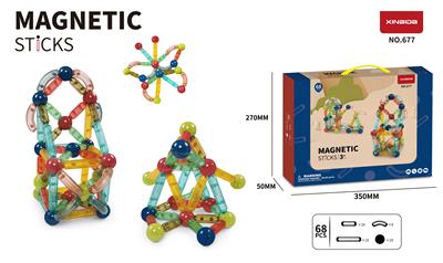 (GCC)透明智慧磁力棒（小尺寸) (68PCS) - OBL10097133