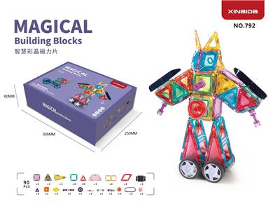 (GCC)彩晶建筑系列磁力片(大尺寸外露磁)(90PCS) - OBL10097167