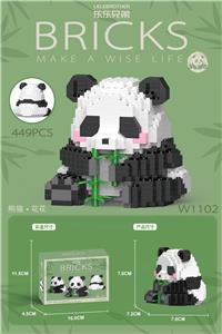 花花吃竹子 449PCS 低价冲量款 - OBL10099102