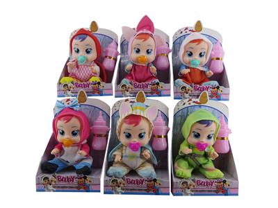 6寸单只装展示盒实身肥童（带音乐可以喝水流眼泪加配件）哭泣娃娃 - OBL10101313