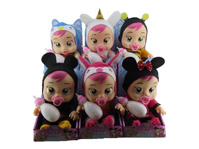 13寸单只装展示盒搪胶PVC肥童（带IC音乐可以喝水和流眼泪）哭泣娃娃 - OBL10101317