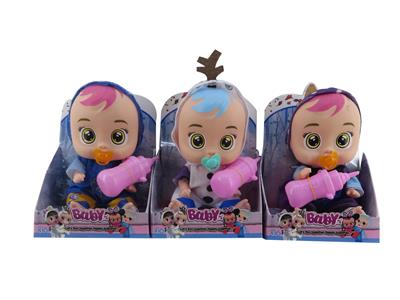 6寸单只装展示盒实身肥童（带音乐可以喝水流眼泪加配件）冰雪哭泣娃娃 - OBL10101330