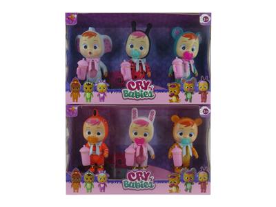 5寸开窗盒实身肥童（三只装可以喝水流眼泪）惊喜哭泣娃娃 - OBL10101460