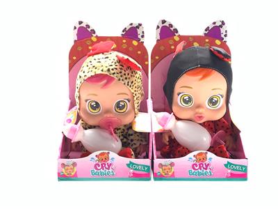 11寸单只装展示盒搪胶PVC（带IC音乐可以喝水流眼泪）惊喜哭泣娃娃 - OBL10101481