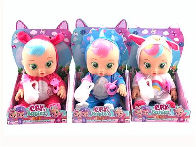 14寸哭泣娃娃带音乐，会流眼泪（动物系列3款） - OBL10101547