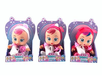 10寸哭泣娃娃带音乐，会流眼泪（动物系列3款） - OBL10101549