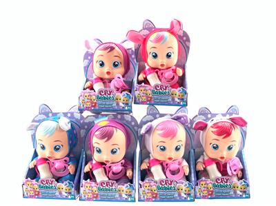 8寸哭泣娃娃带音乐，会流眼泪（动物系列6款） - OBL10101551